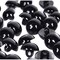 100PCS 10mm DIY Black Plastic Solid Safety Eyes Sewing Crafting Eyes Buttons for Bear Doll Puppet Plush Animal Toy